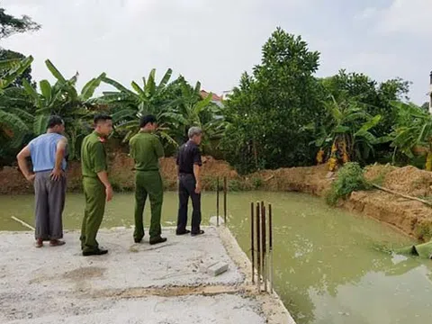 Vĩnh Phúc: Hai cháu bé đuối nước tử vong ở hố nước công trình không rào chắn